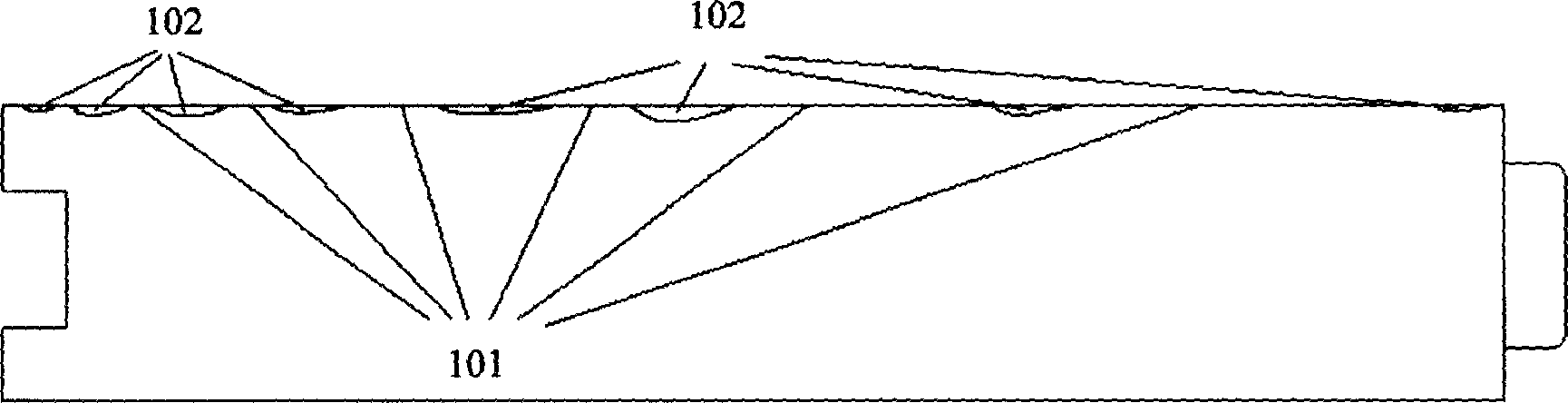 Woody material and its surface processing method
