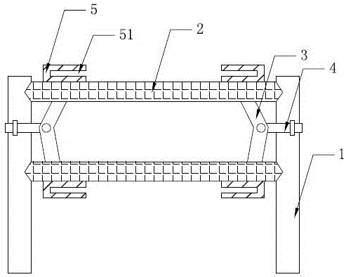 Deviation-preventing tensioning device