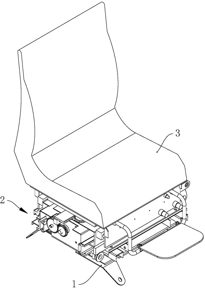 Seat moving device and automobile seat