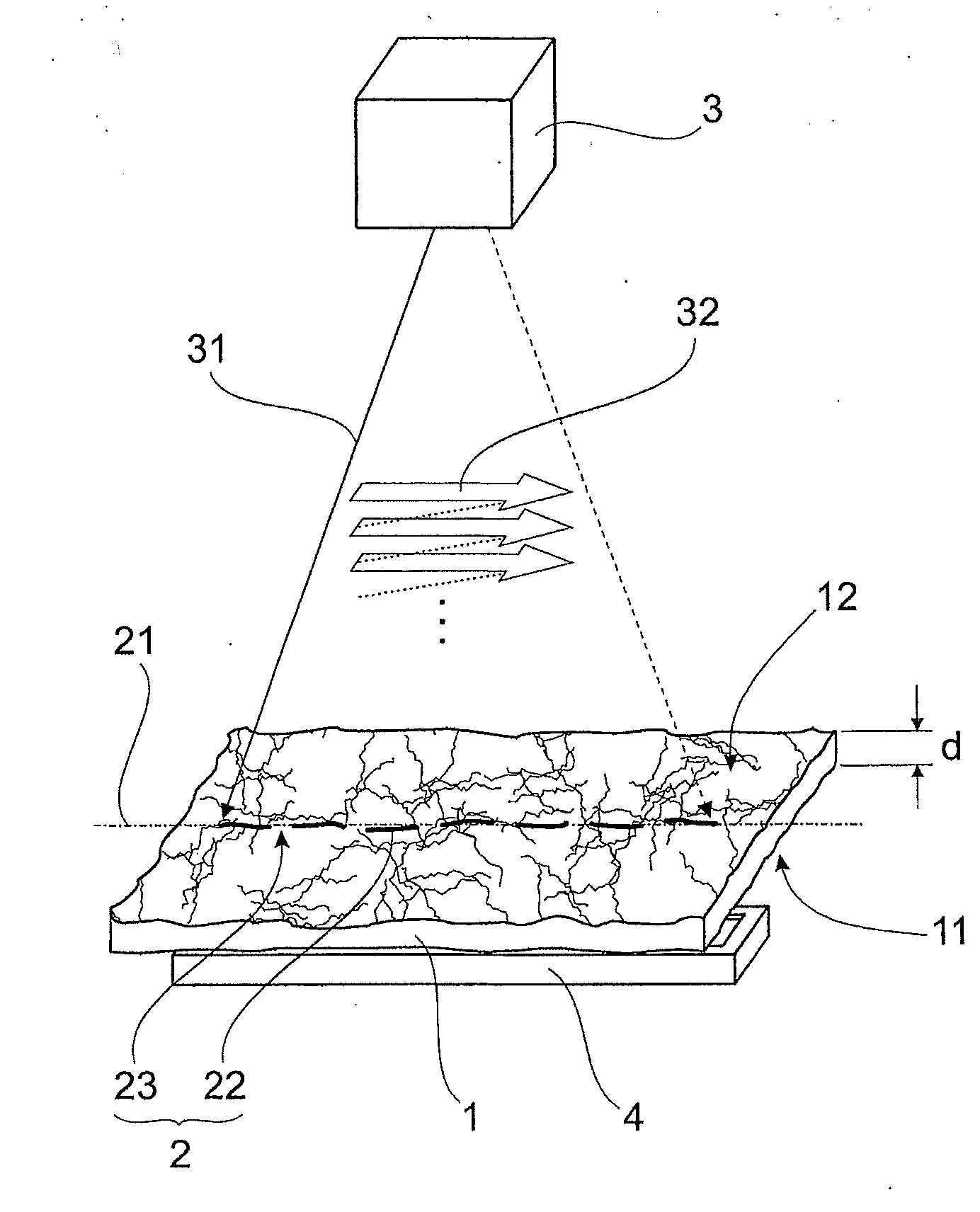 Process for Introducing a Weakening Line Through Material Removal on a Fibrous Coating Material, in Particular Natural Leather