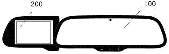 A kind of automobile and its vehicle-mounted rearview mirror embedded with driving recorder
