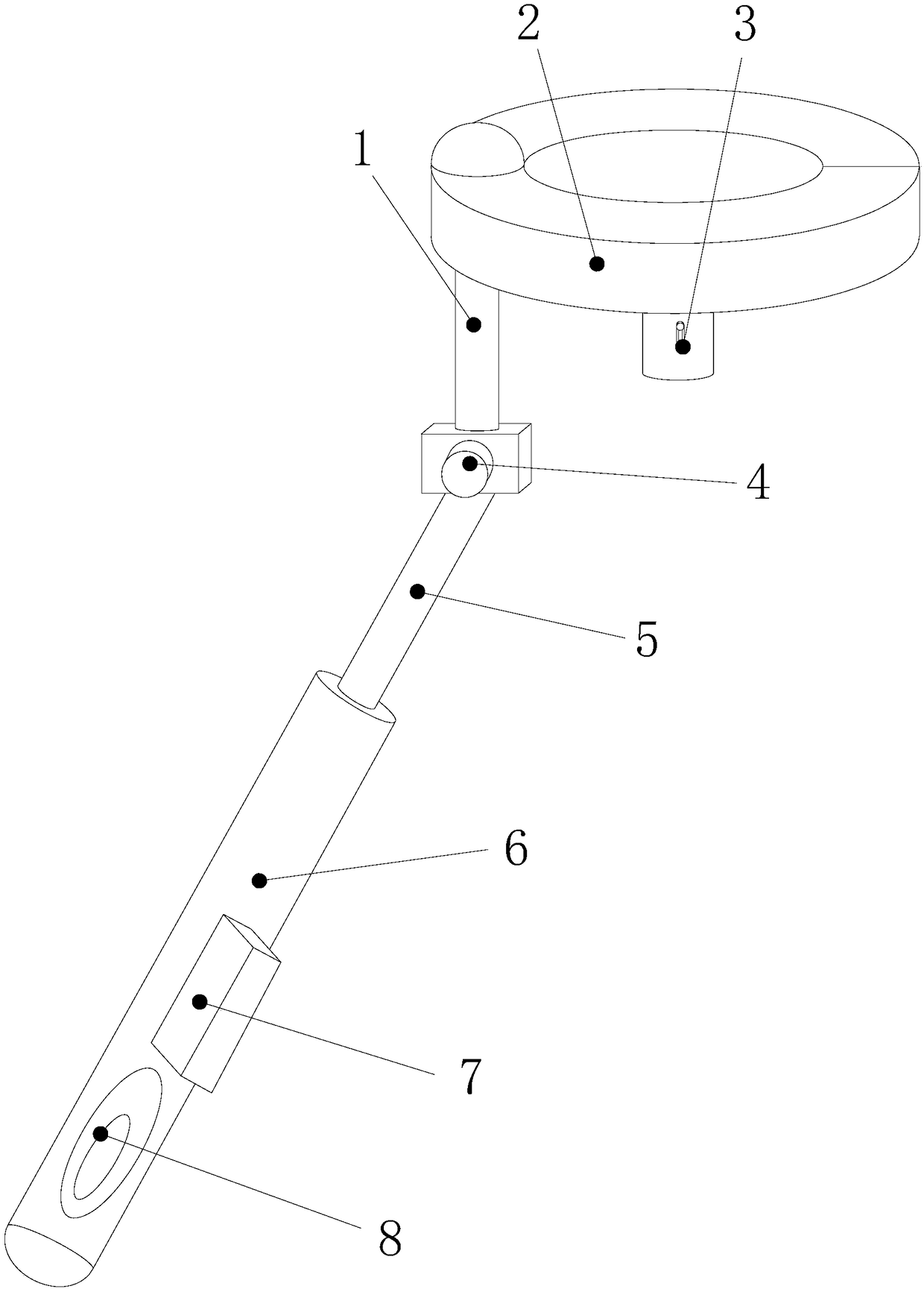 Hotline sweeping device for power transmission line insulators