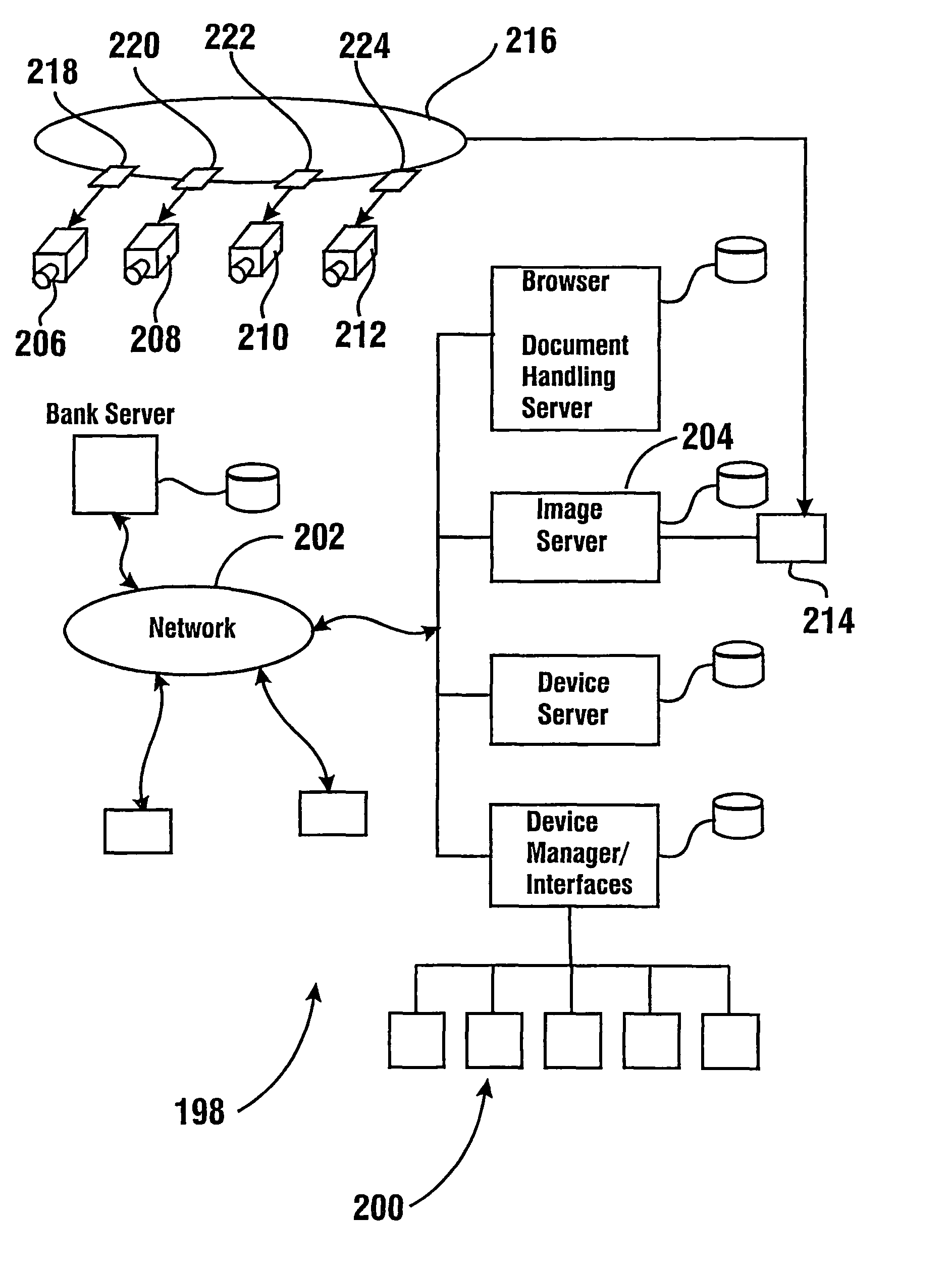Data bearing record based capture and correlation of user image data at a card reading banking system machine