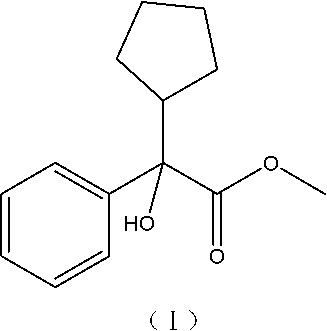 Preparation method of a-cyclopentyl methyl mandelate