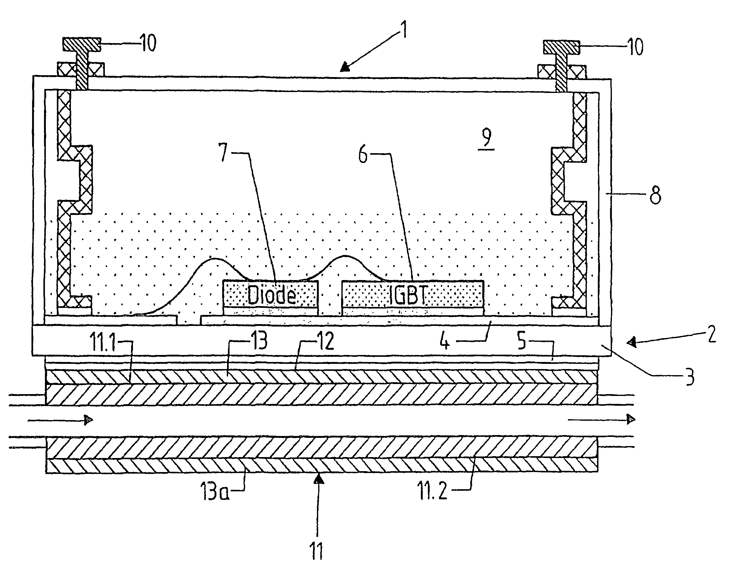 Heat sink and assembly or module unit