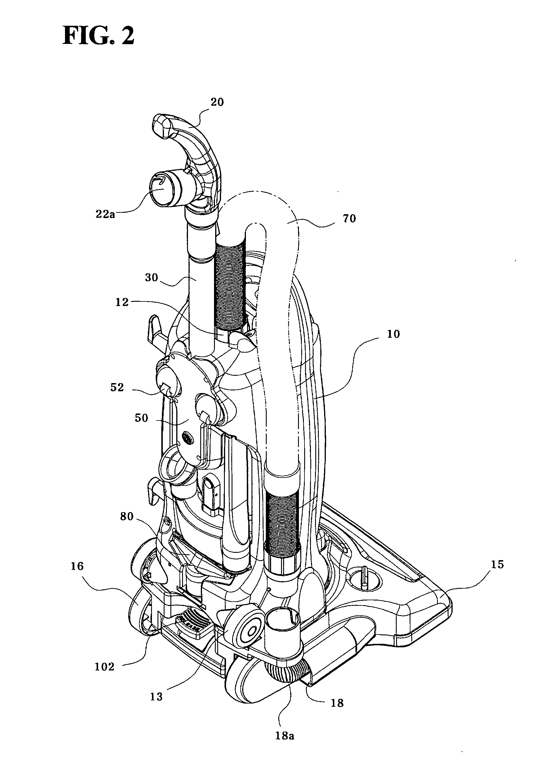 Main body mounting structure of upright type vacuum cleaner capable of being converted to canister type