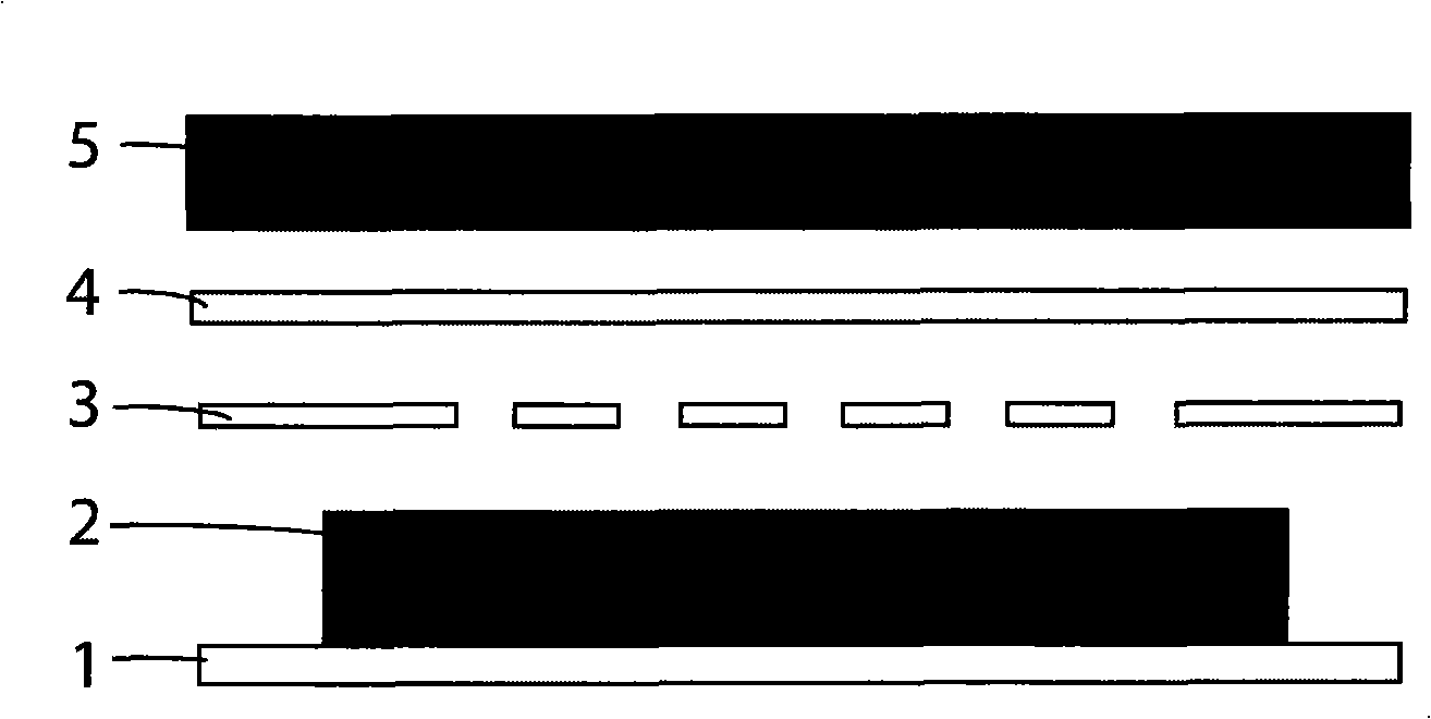 Gas sensor based on gas discharge spectral analysis and method for testing gas thereof