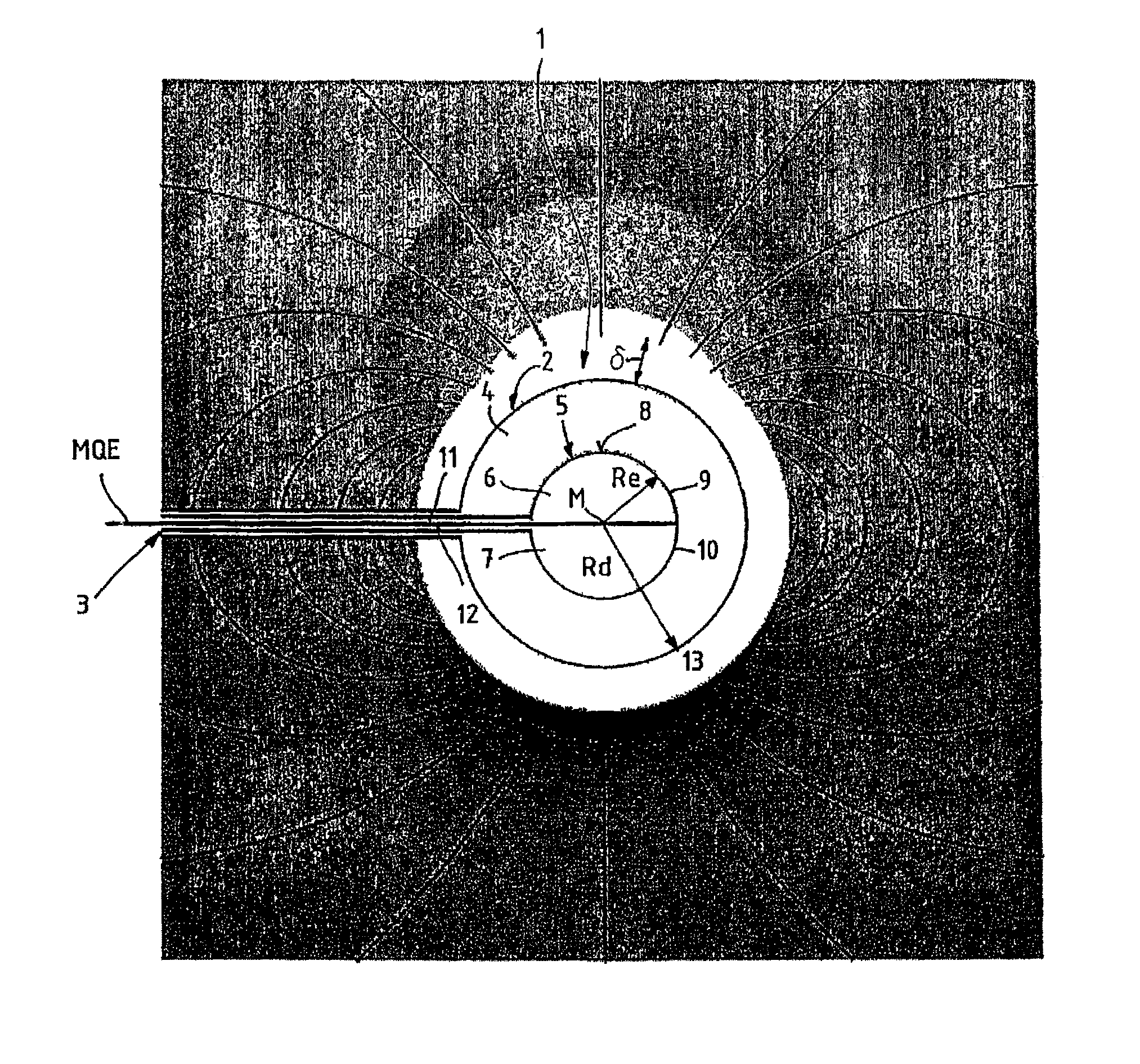 Apparatus and use of the apparatus for the determination of the density of a plasma