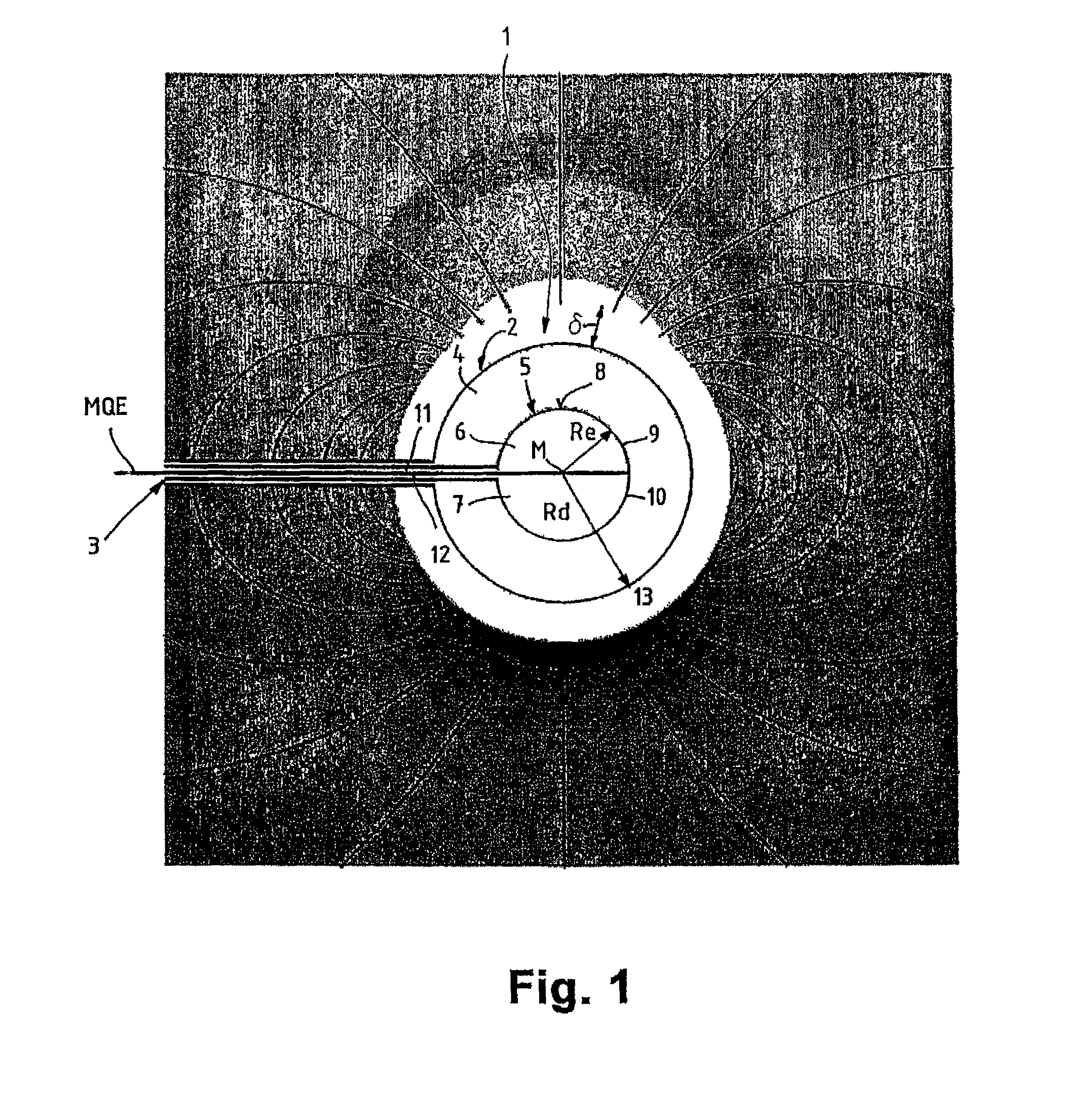 Apparatus and use of the apparatus for the determination of the density of a plasma