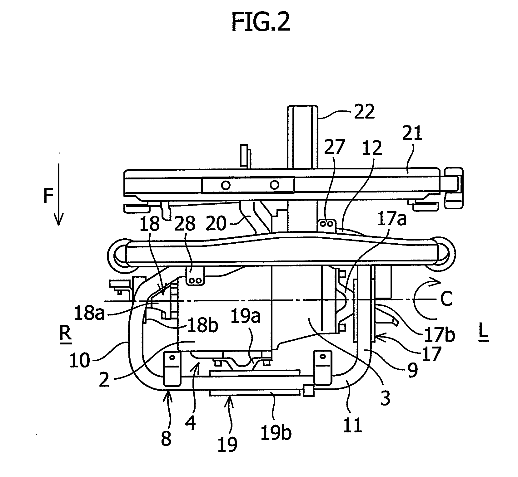 Power unit suspension structure for electric vehicle