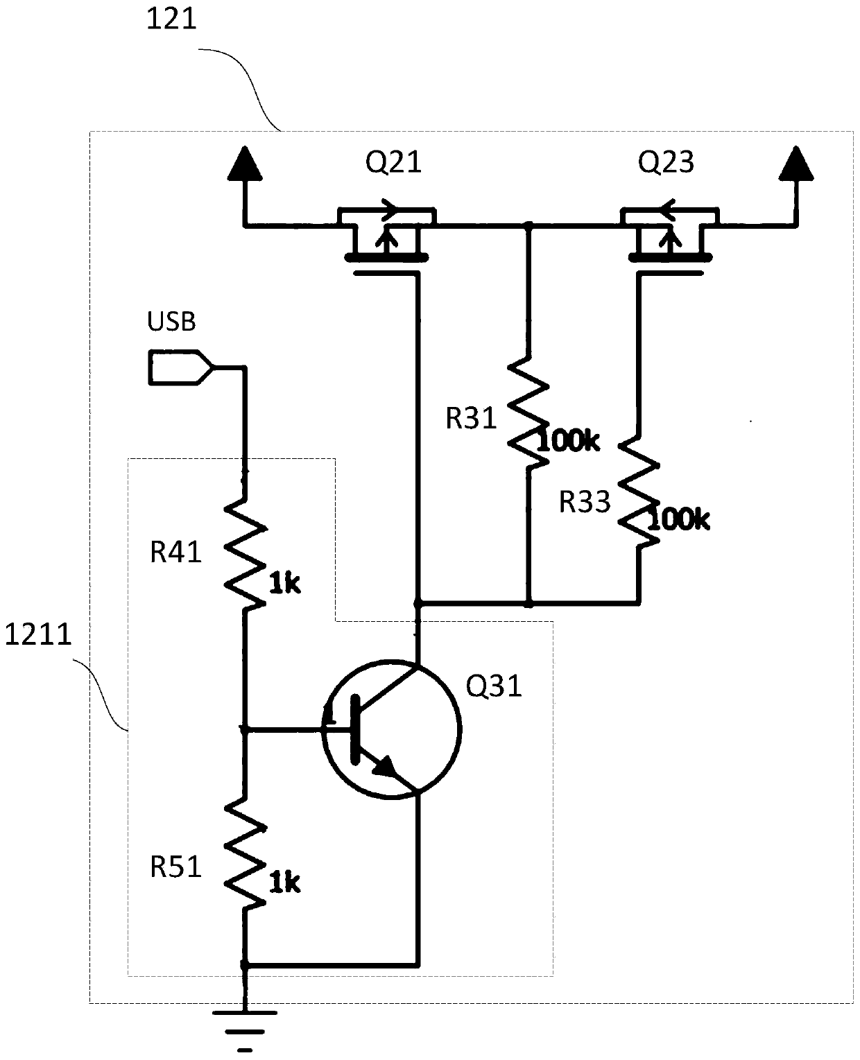 Current backflow prevention circuit and intelligent door lock system