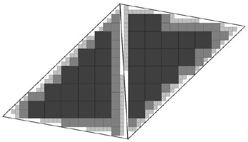 Acoustic target intensity simulation method based on multi-GPU multi-resolution bounce rays