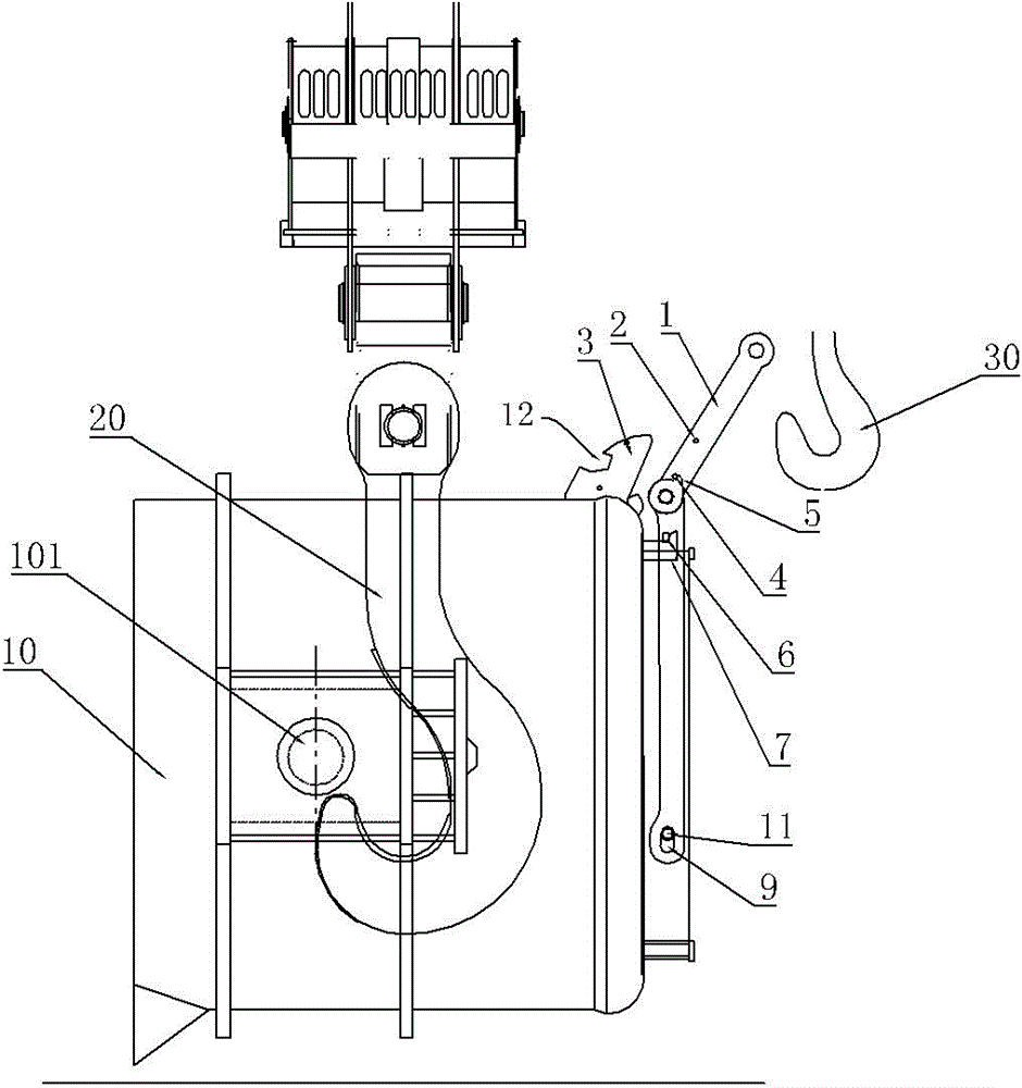 Vertical and horizontal dual-purpose steel ladle tilting mechanism