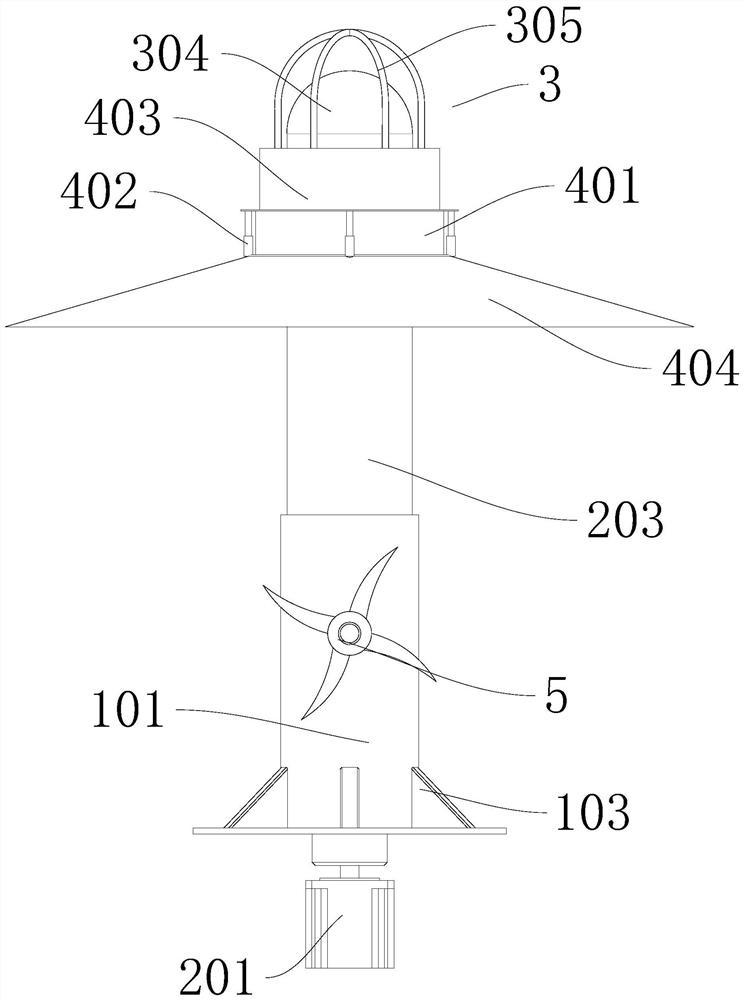 Height-adjustable ship signal lamp