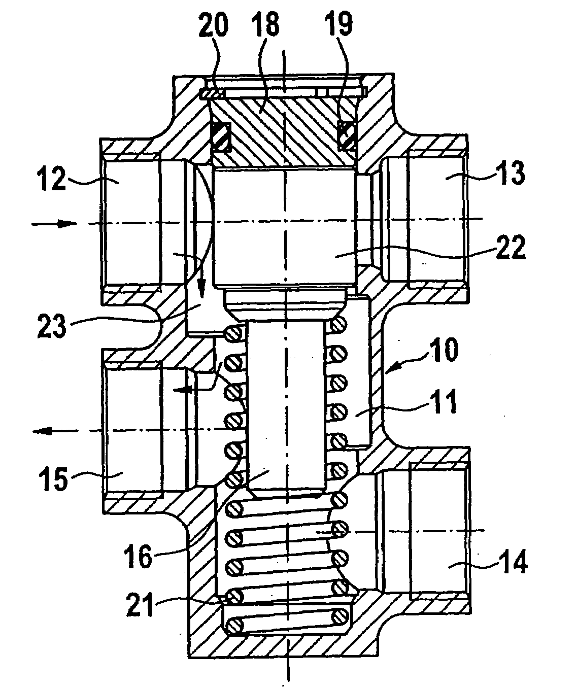 Thermostatic valve for connecting an automatic transmission with an oil cooler