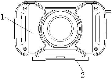 High-power LED floodlight with Bluetooth speakers