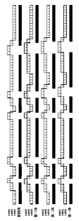 Manufacturing method of electronic jacquard pattern card suitable for k'o-ssu, and pattern card