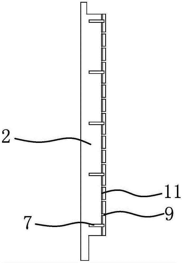 Clothes tail-splitting type zipper sewing template and sewing method thereof