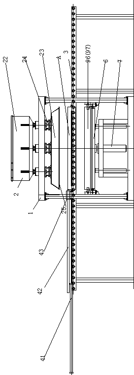 Sand-coating molding device and method for large metal mold