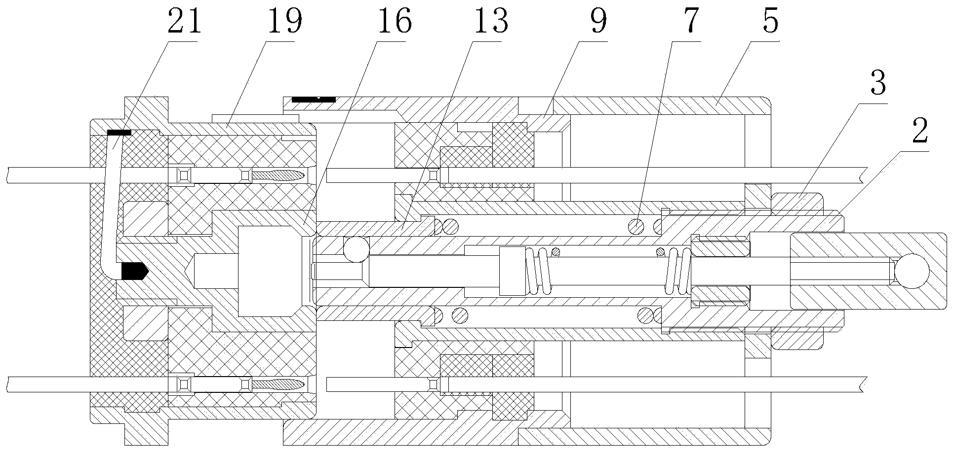 Separable electric connector capable of electrically connecting shells