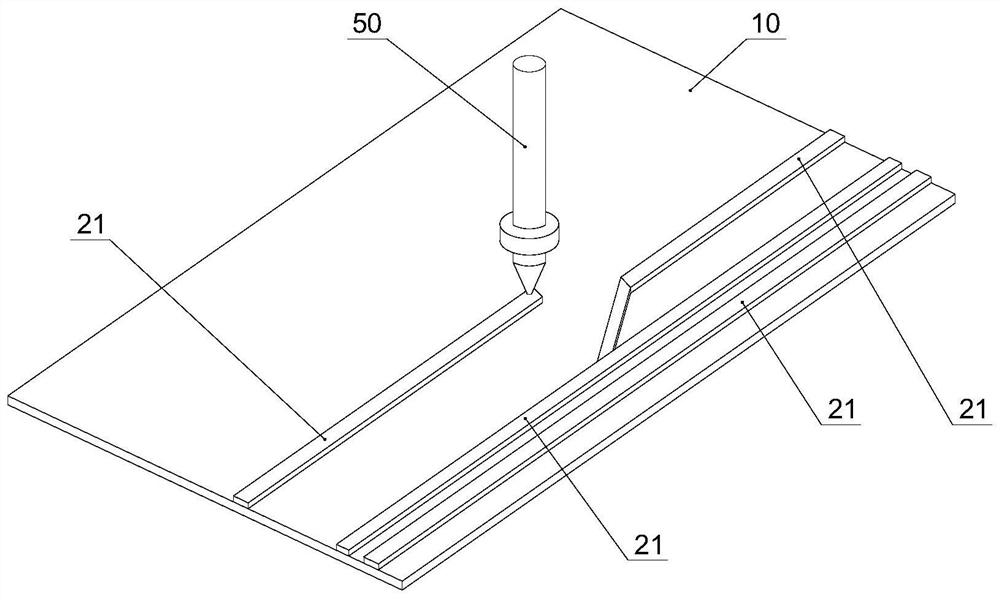 Wire harness production method, nozzle, and wire harness