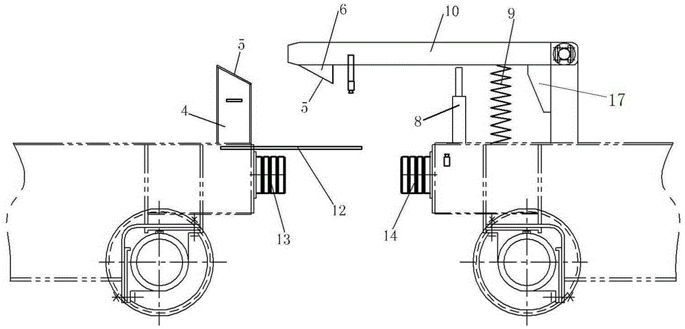A crane component and its linkage connection device