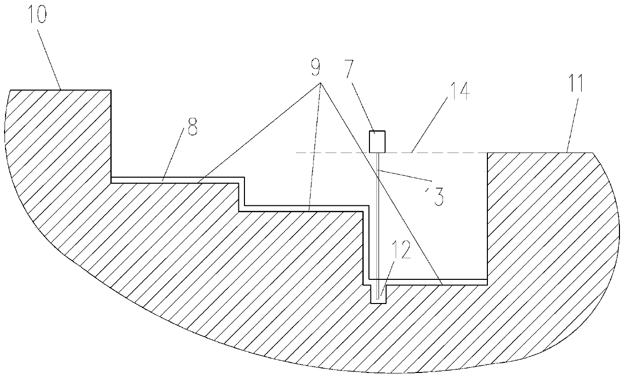 Blind ditch siphon drainage system for foundation pit