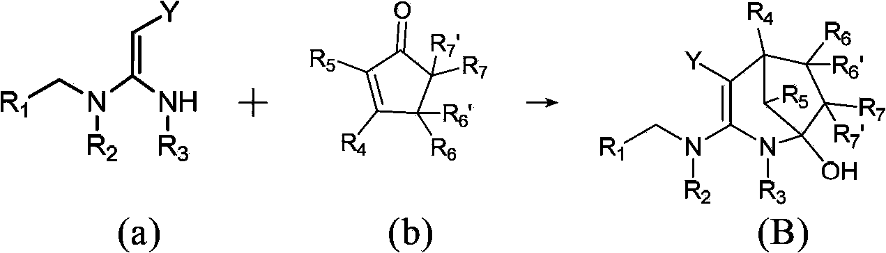 Bicyclic neonicotine compounds constructed by cycloalkenone, and preparation method and application thereof