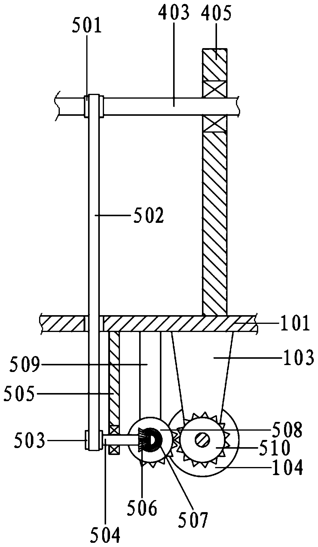 Earth ramming vehicle capable of pre-cleaning for civil engineering