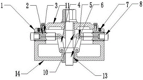 Connecting rod type self-centering universal fixture