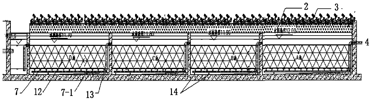 Water treatment system and method based on ecological core wetland