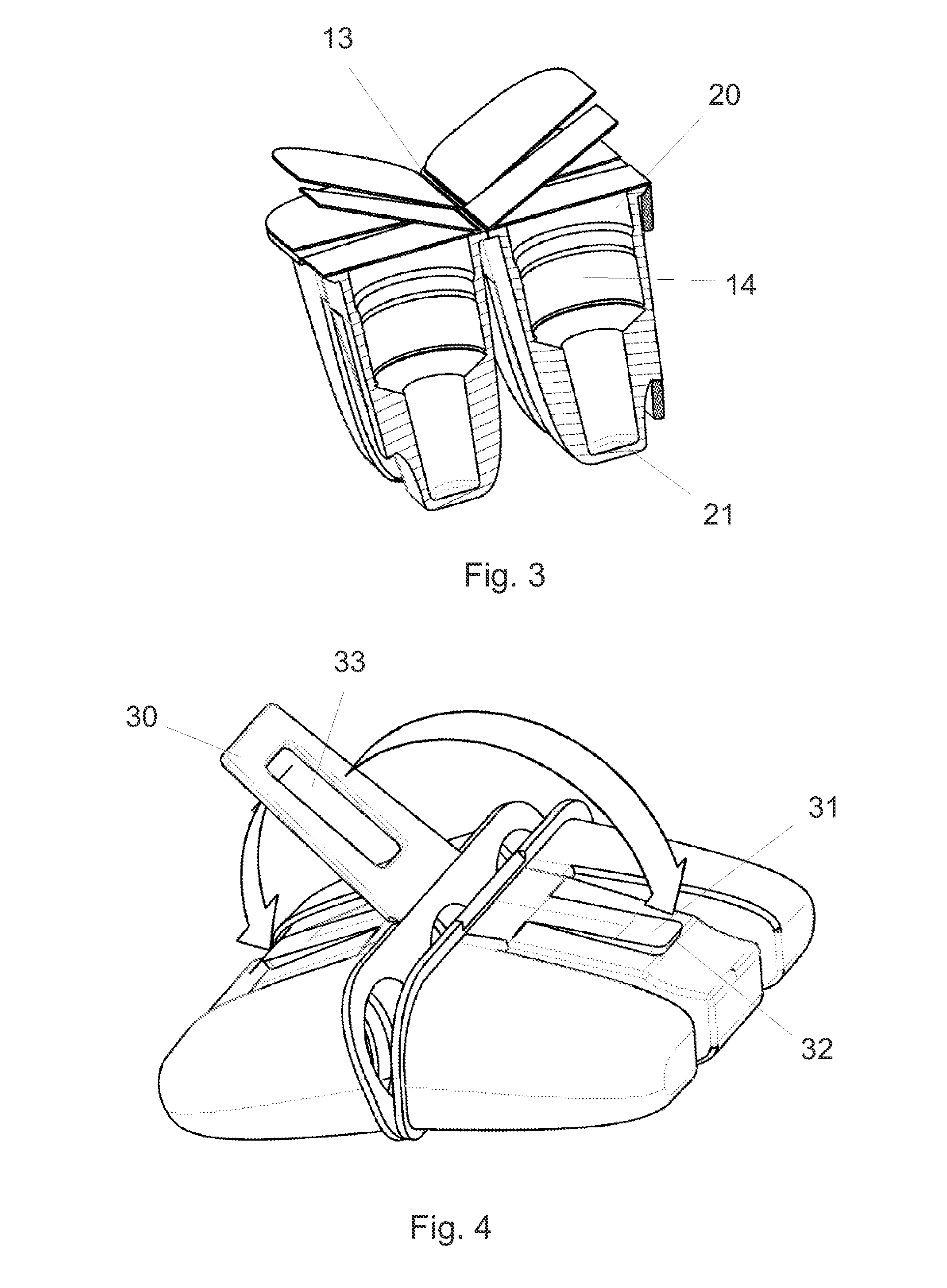 Two-part hinged needle magazine