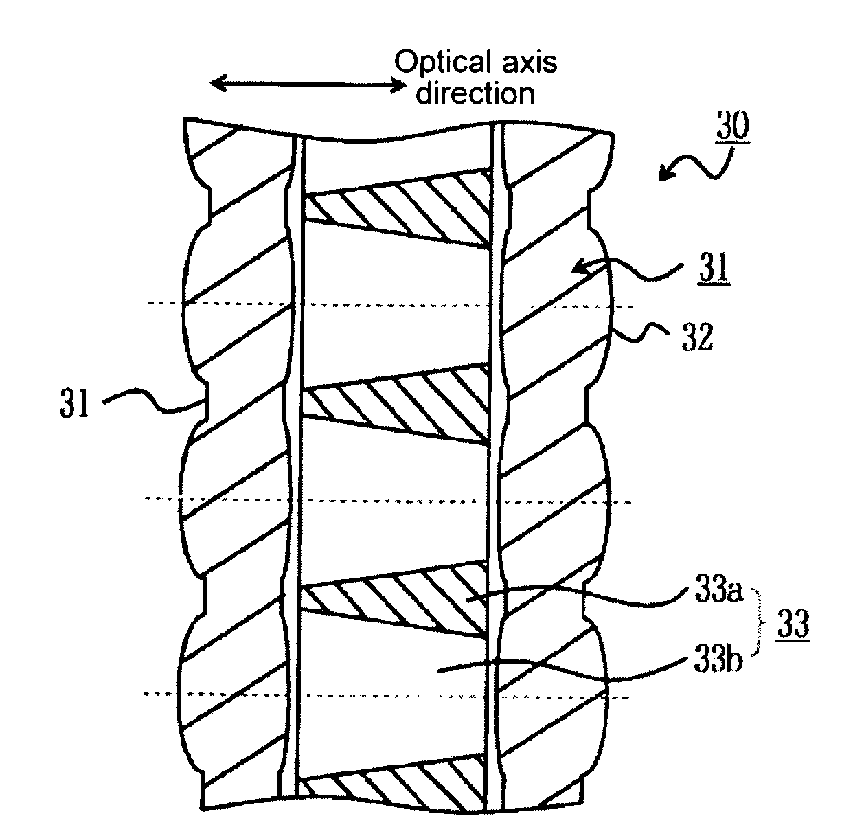 Lens array, LED print head, exposure device, image forming apparatus, and reading apparatus