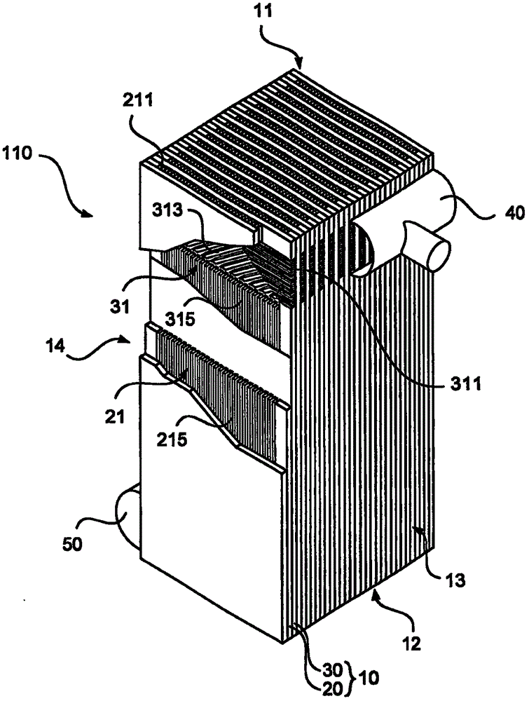 Plate heat exchanger-capacitor evaporator and method for cryogenic decomposition of air