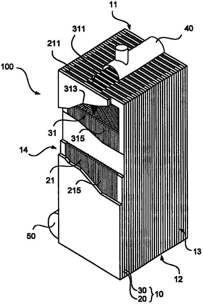 Plate heat exchanger-capacitor evaporator and method for cryogenic decomposition of air