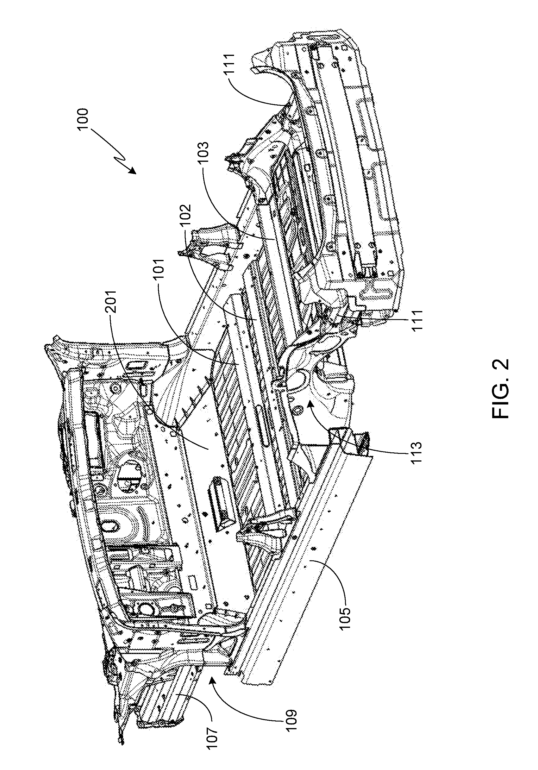 System for Absorbing and Distributing Side Impact Energy Utilizing an Integrated Battery Pack and Side Sill Assembly