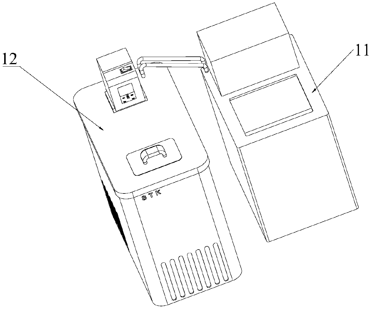 Soil microbial respiration δ13c continuous measurement device