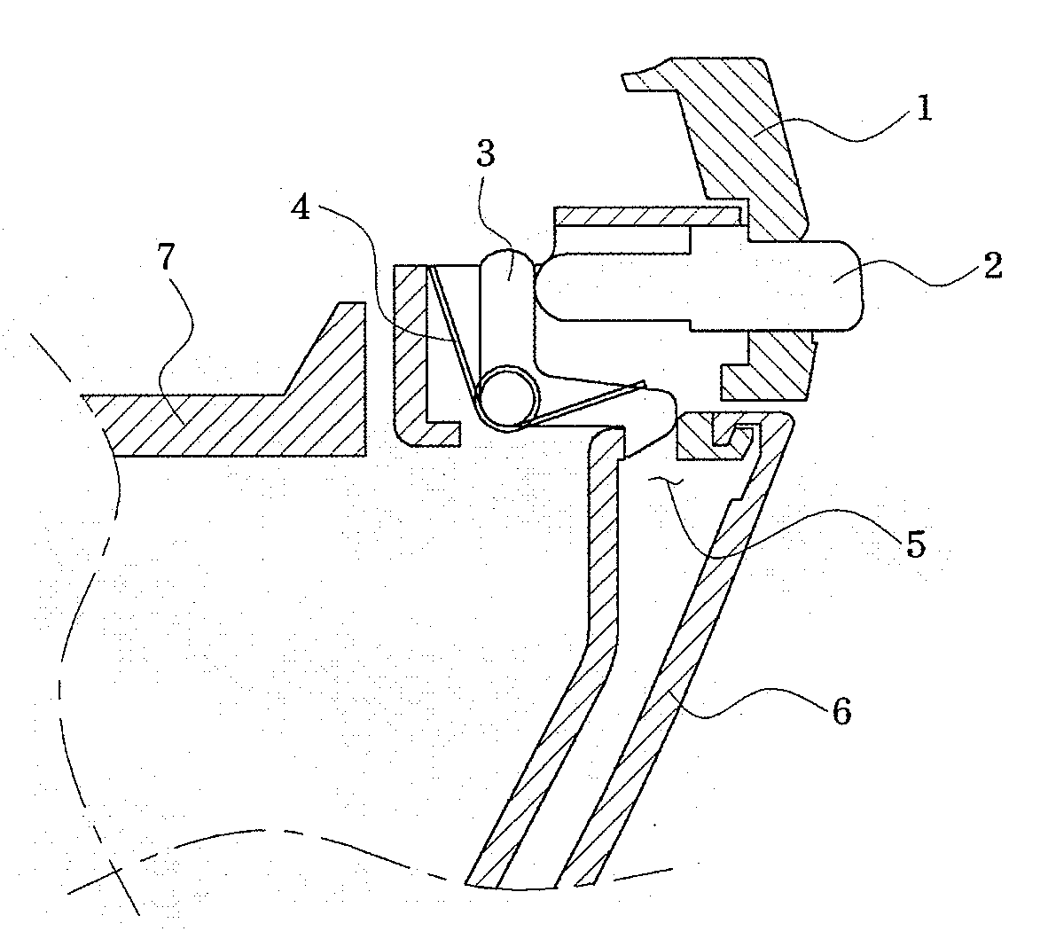 Locking device for automobile tray
