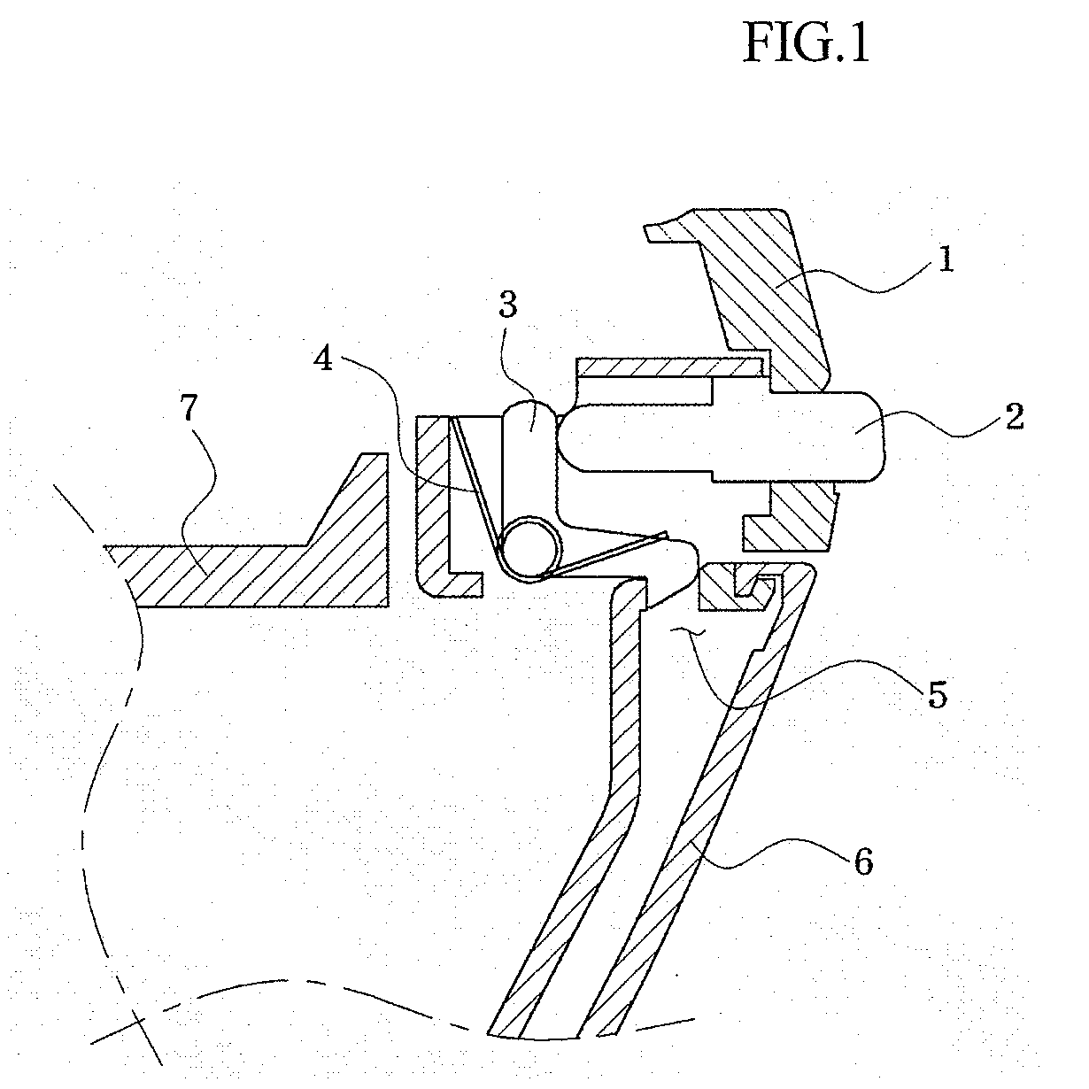 Locking device for automobile tray
