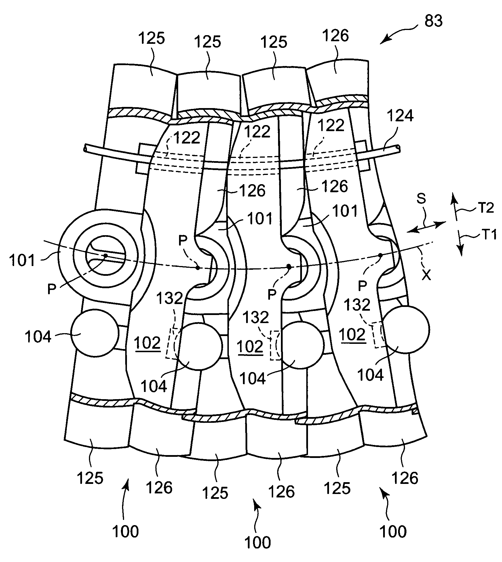 Deformable structure and cable support system
