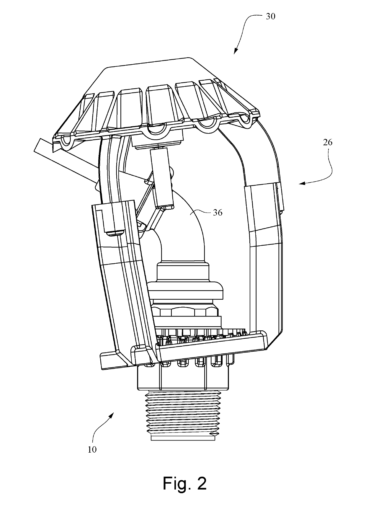 Rotary nozzle sprinkler with orbital diffuser