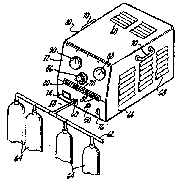 Fuel module used for spray gun, fuel cell device, thermal spraying device, thermal deburring device and fullerene manufacturing device