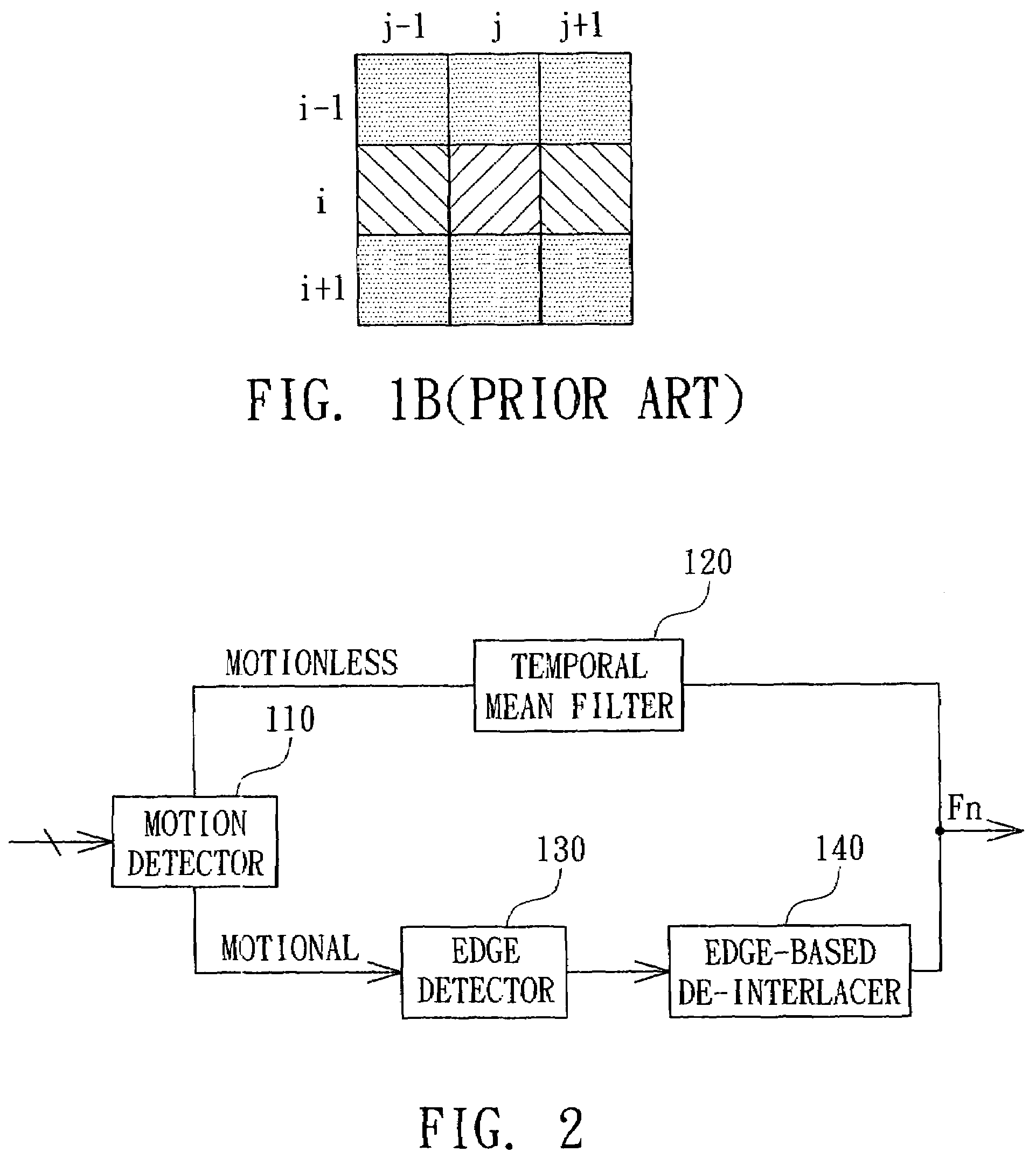 De-interlacing device and method therefor