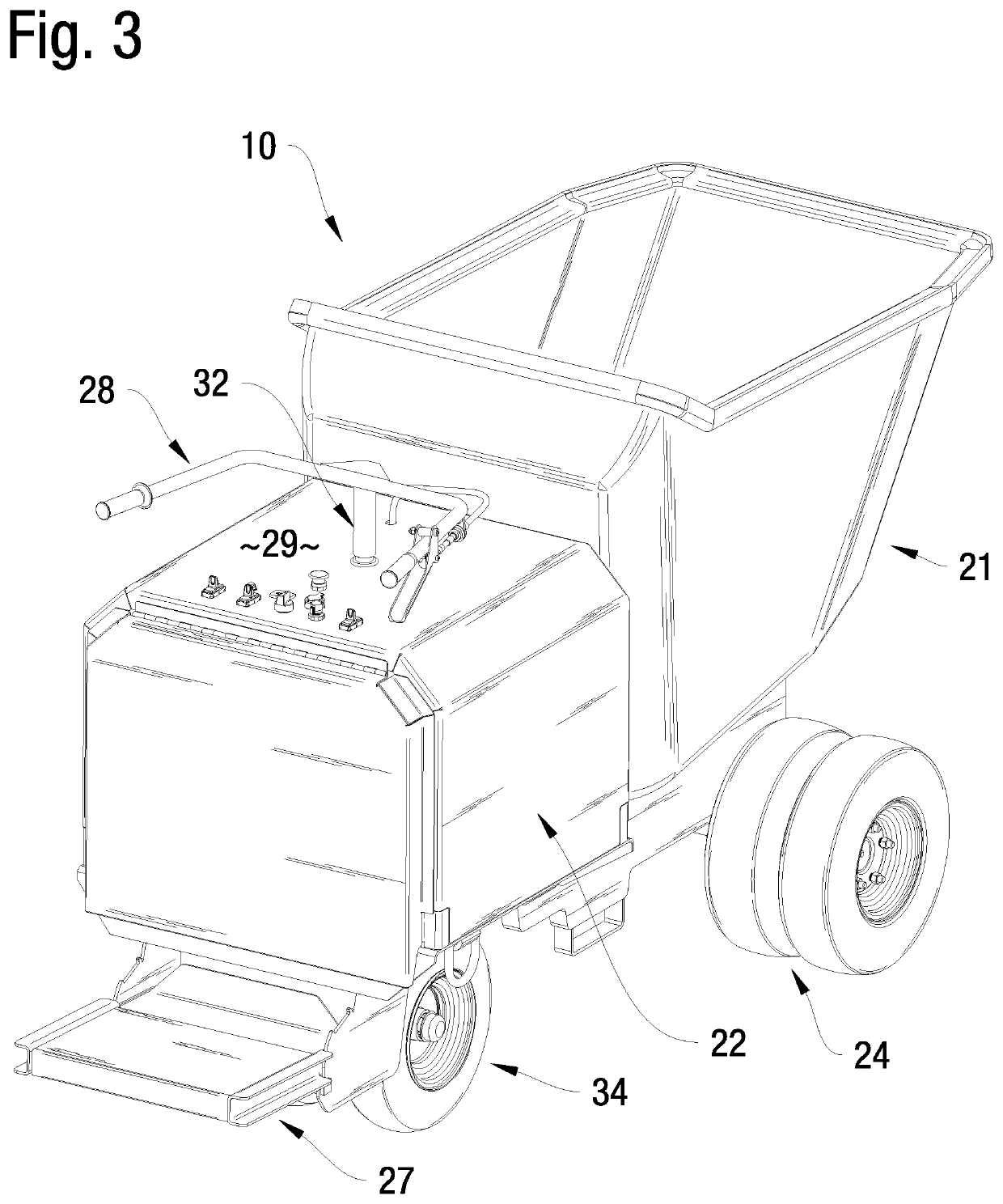 Electric Concrete Transportation Cart