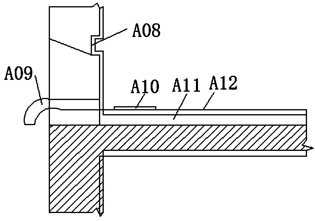 Wall body casing plate for vibration reduction