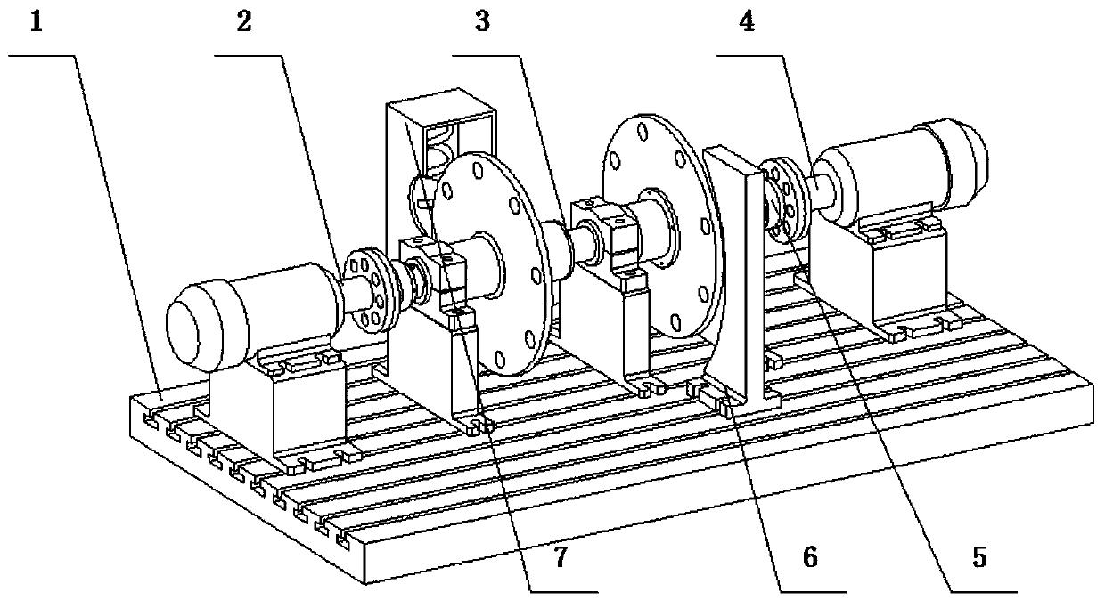 Intershaft bearing vibration experiment device