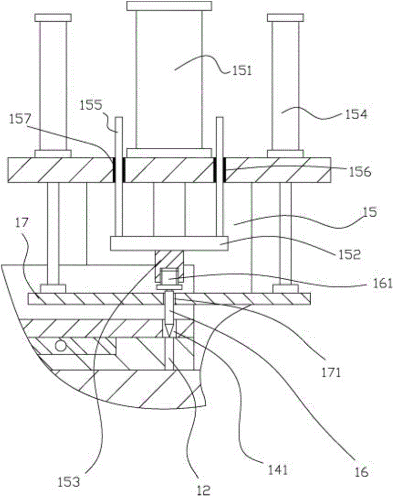 Automatic glutinous rice cake granulating device