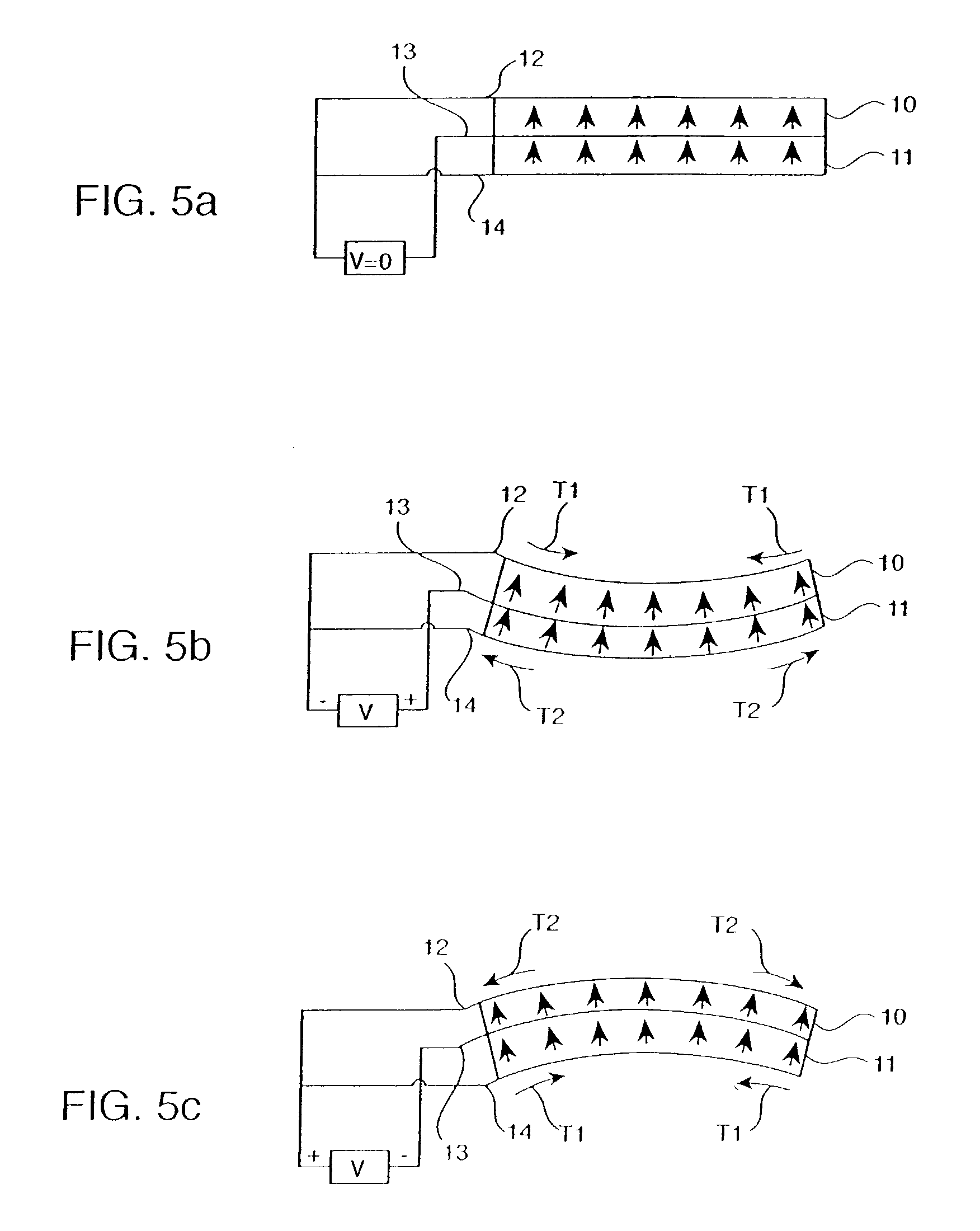 Piezoelectric actuator for tunable electronic components
