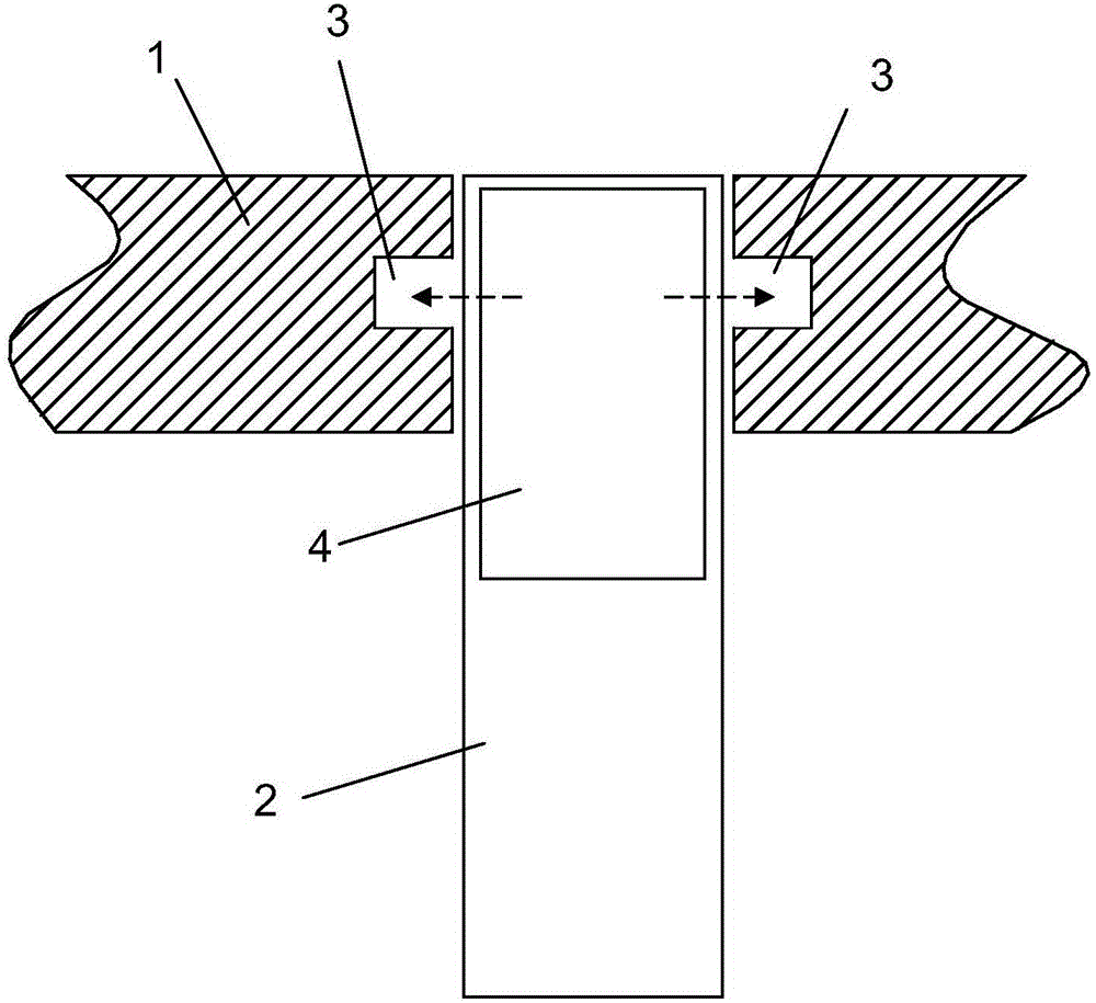 Connecting structure of non-metallic pipe and metal plate