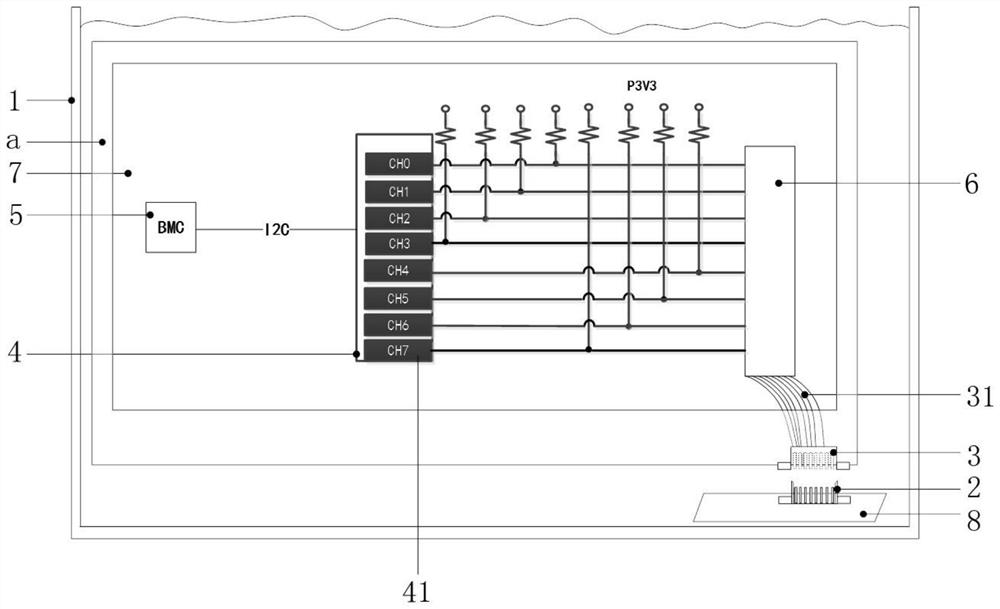 Immersed liquid-cooled server cabinet and node slot plug-in mounting identification system thereof